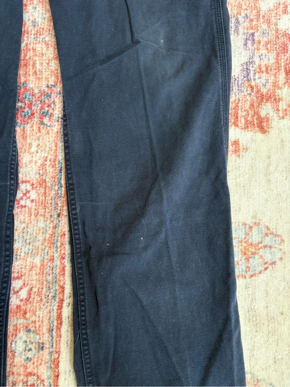 Carhartt Relaxed Fit Cargo Work Pant Navy Mens 36 x 34 - Picture 6 of 7